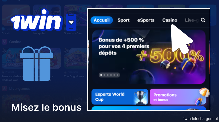 Assurez-vous que la récompense est créditée sur votre compte 1win